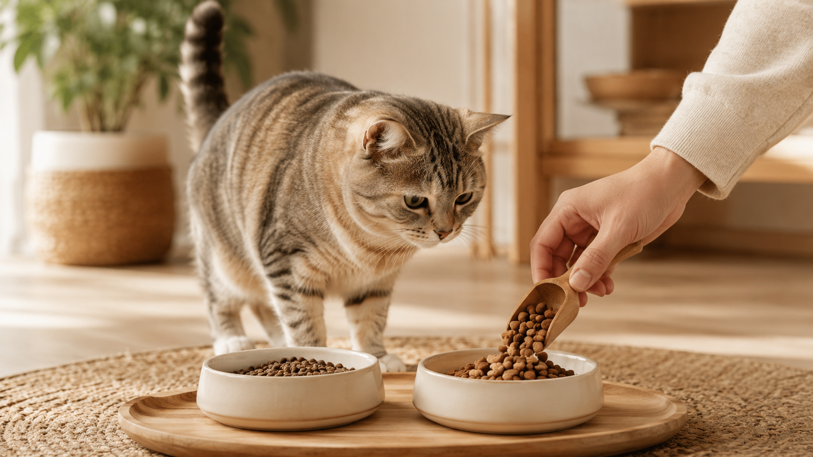 Cómo cambiar el pienso de un gato sin que lo rechace