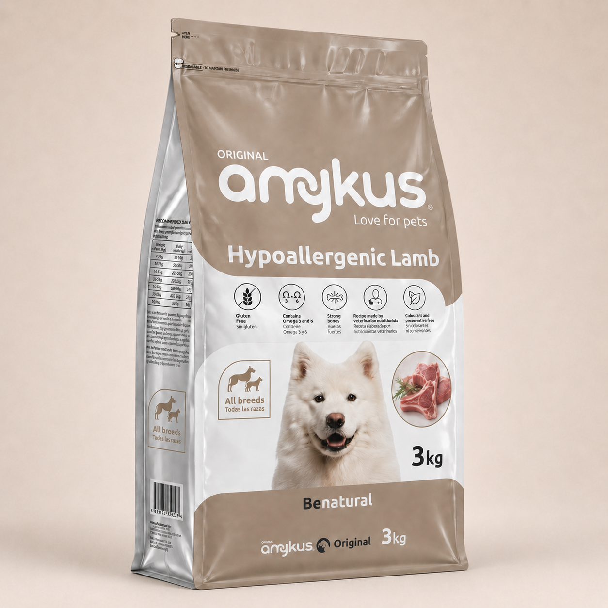 Amykus Hypoallergenic Grain Free Lamb