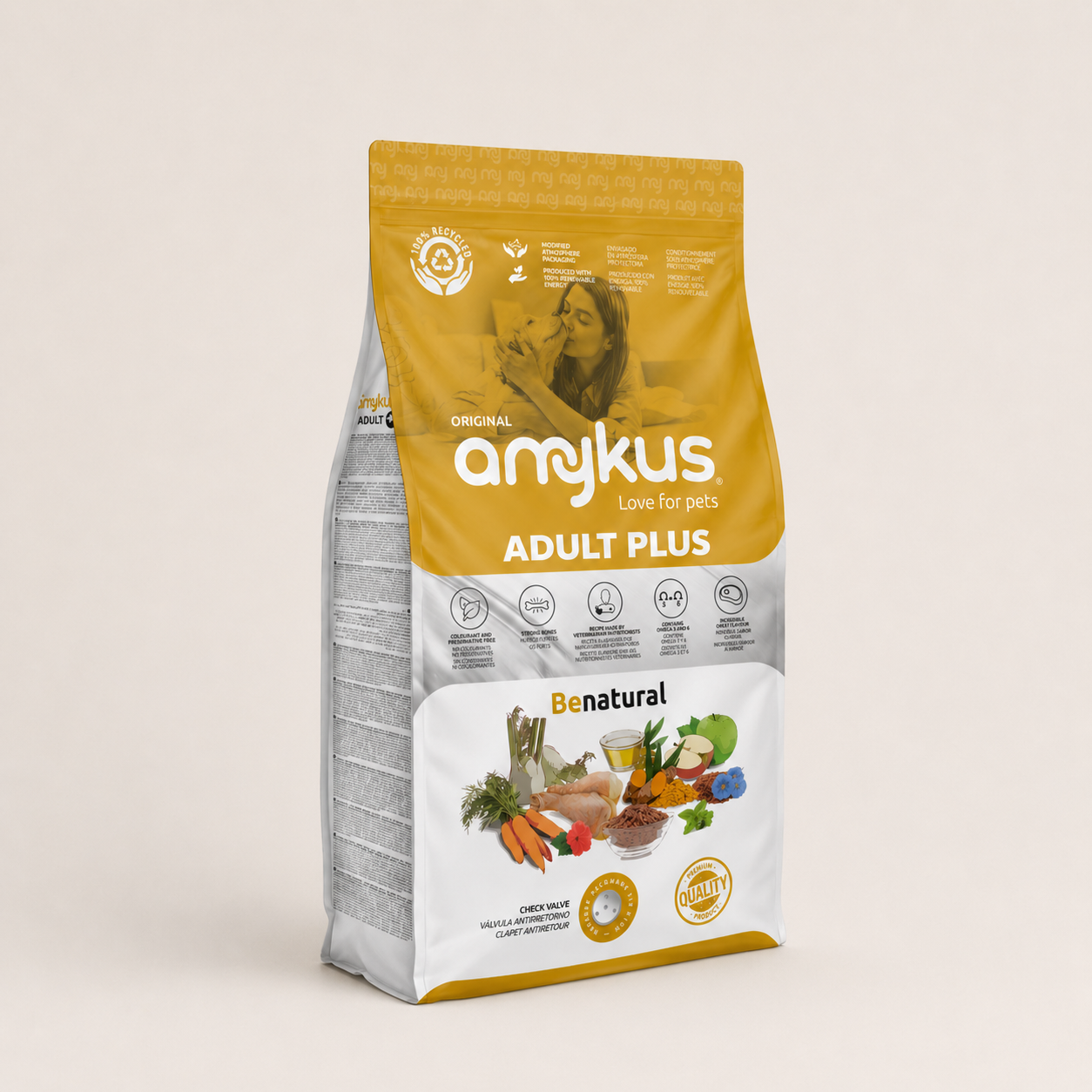 Saco de Amykus Original Adult Plus, pienso completo para perros adultos