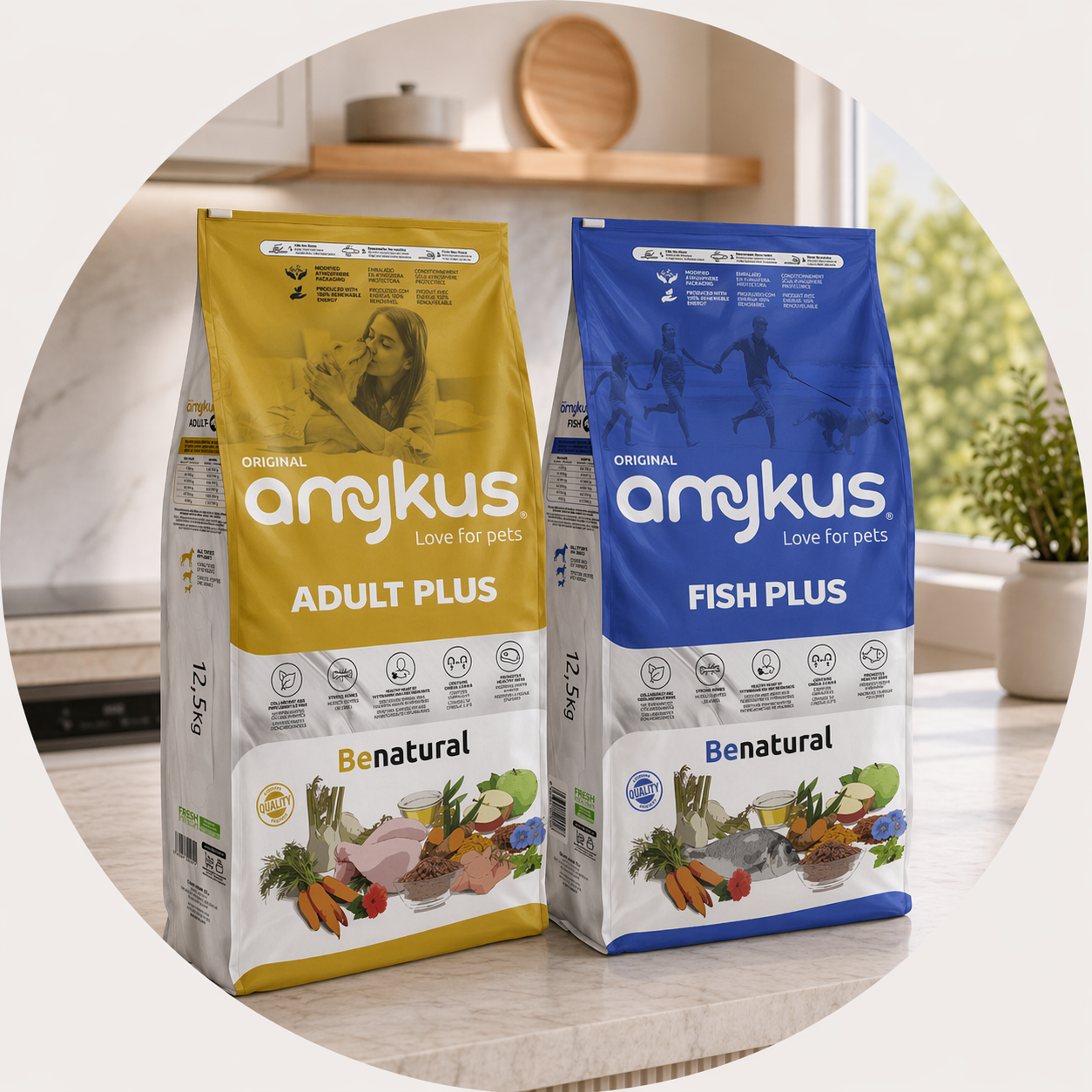 Gama Amykus Plus de pienso para perros