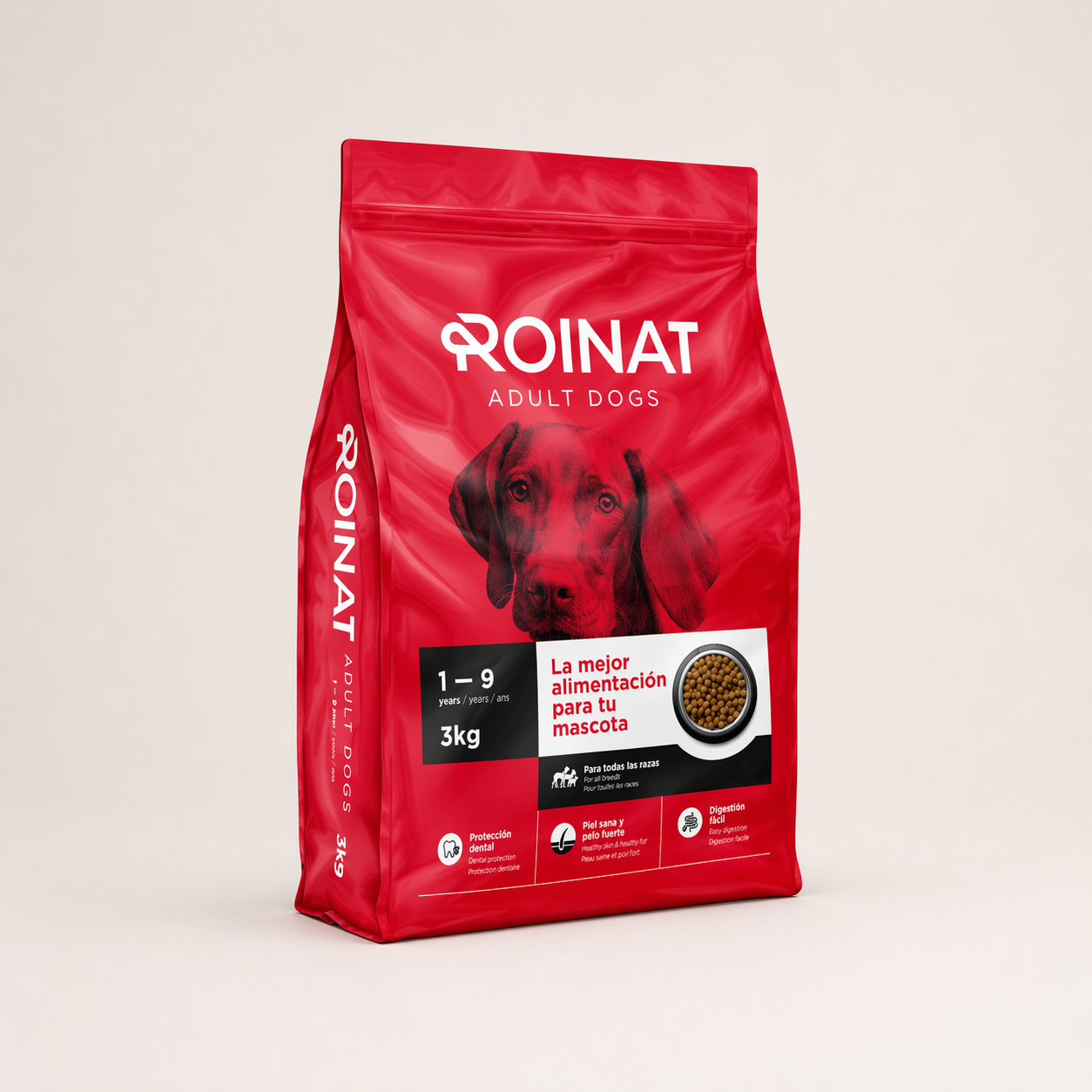Saco de Roinat Adult, pienso completo para perros adultos